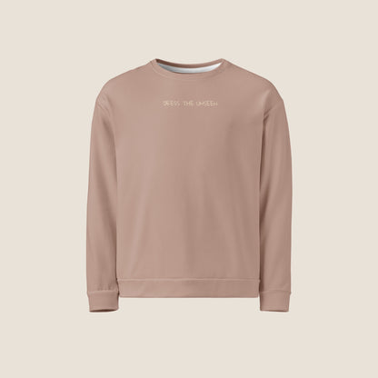 Recycled unisex malva sweater from Miss Piggy Soulwear collection.