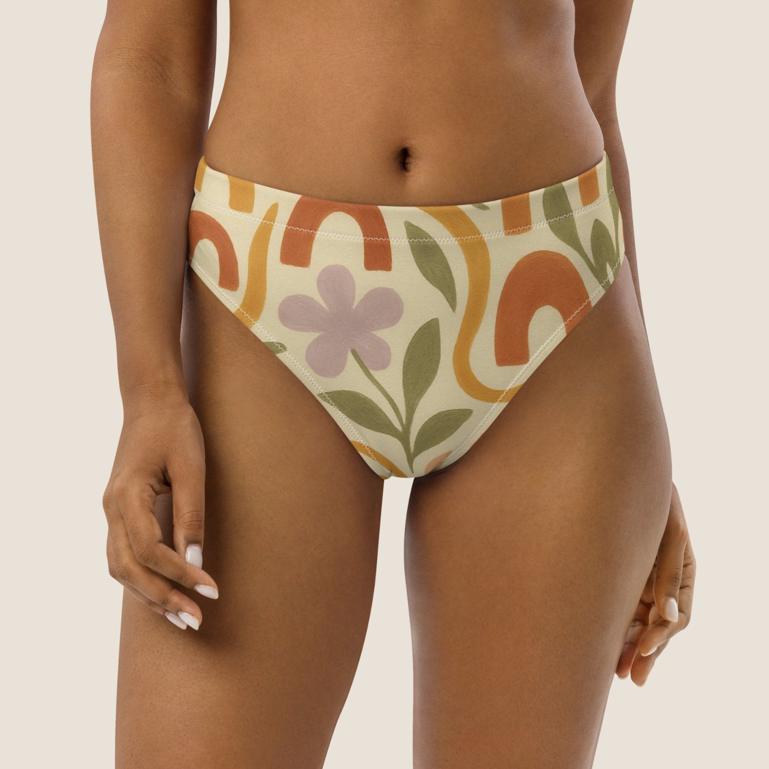 MEDITERRANEAN high-waisted bikini bottom by Miss Piggy – recycled and soulful swimwear