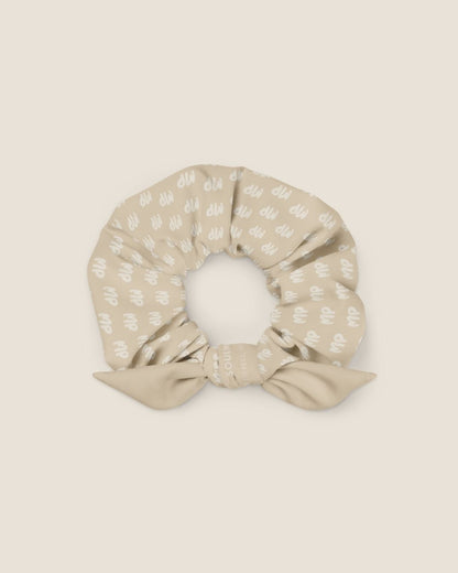 MONOGRAM recycled scrunchie in desert by Miss Piggy – Soulwear.