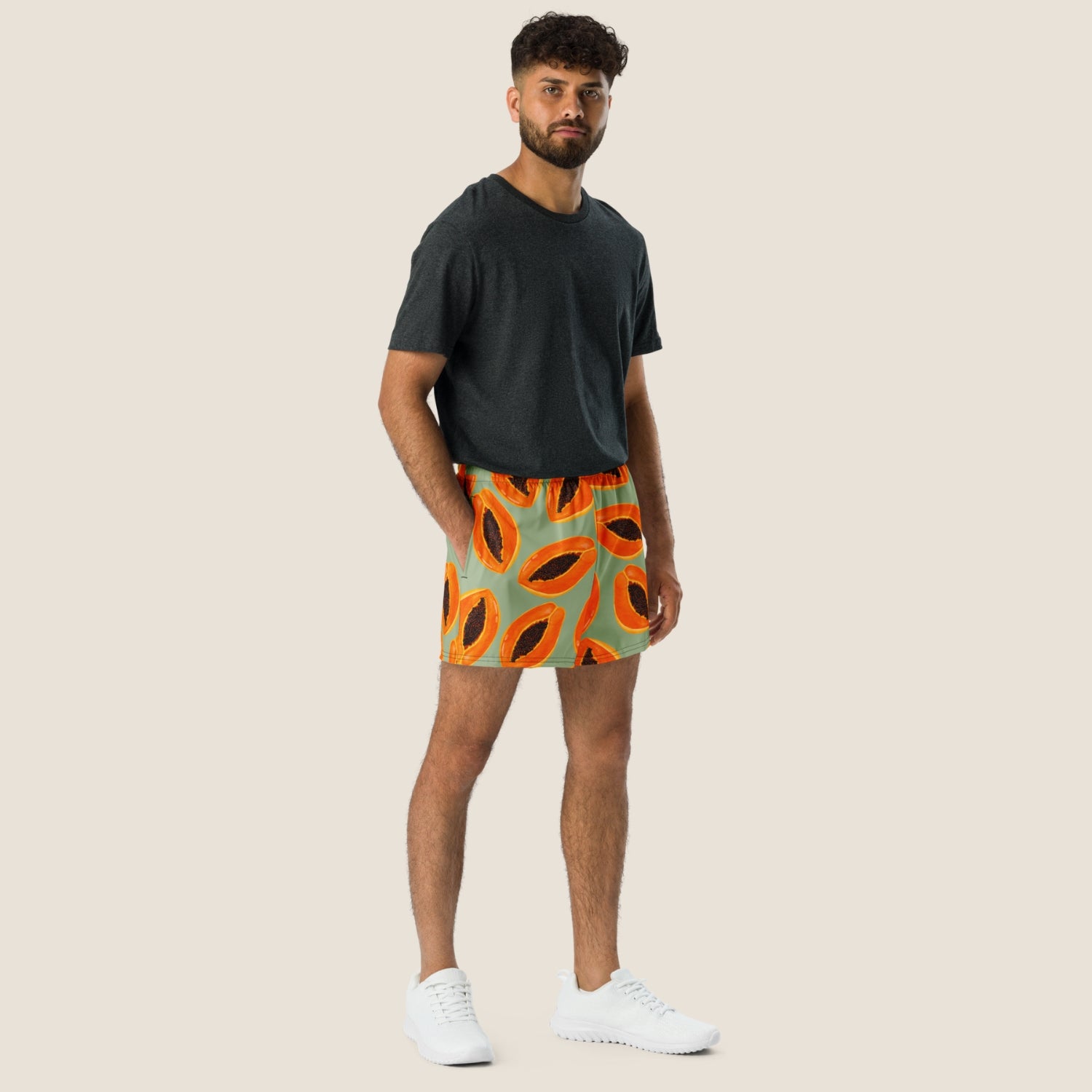 Papaya recycled summer shorts from Miss Piggy Soulwear.