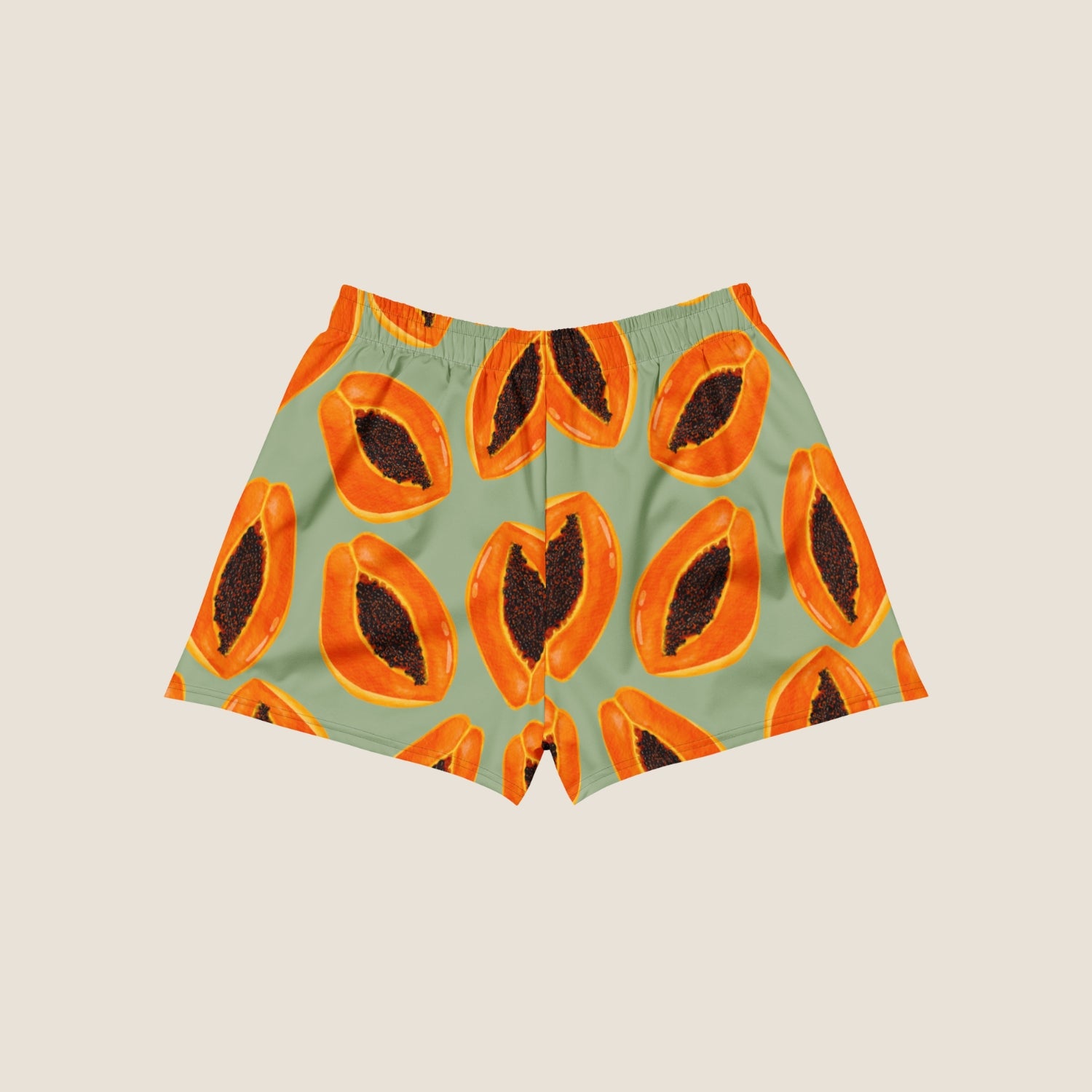 Papaya recycled summer shorts from Miss Piggy Soulwear.