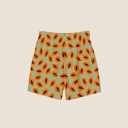 Papaya recycled swim shorts from Miss Piggy Soulwear.