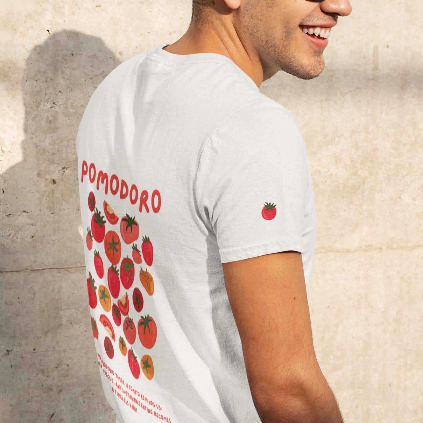 WHITE POMODORO Organic T-shirt