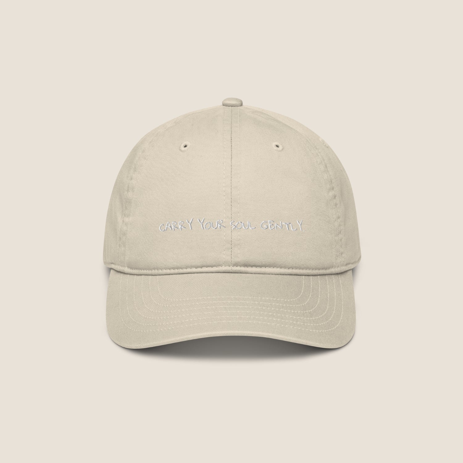 SOUL organic cap by Miss Piggy – sustainable soulwear accessory in natural tone