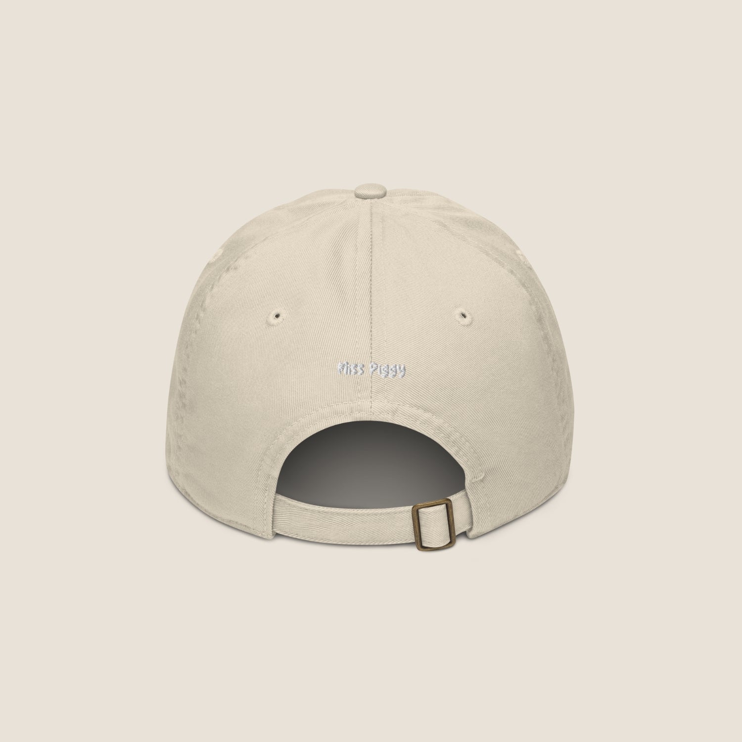 SOUL organic cap by Miss Piggy – sustainable soulwear accessory in natural tone