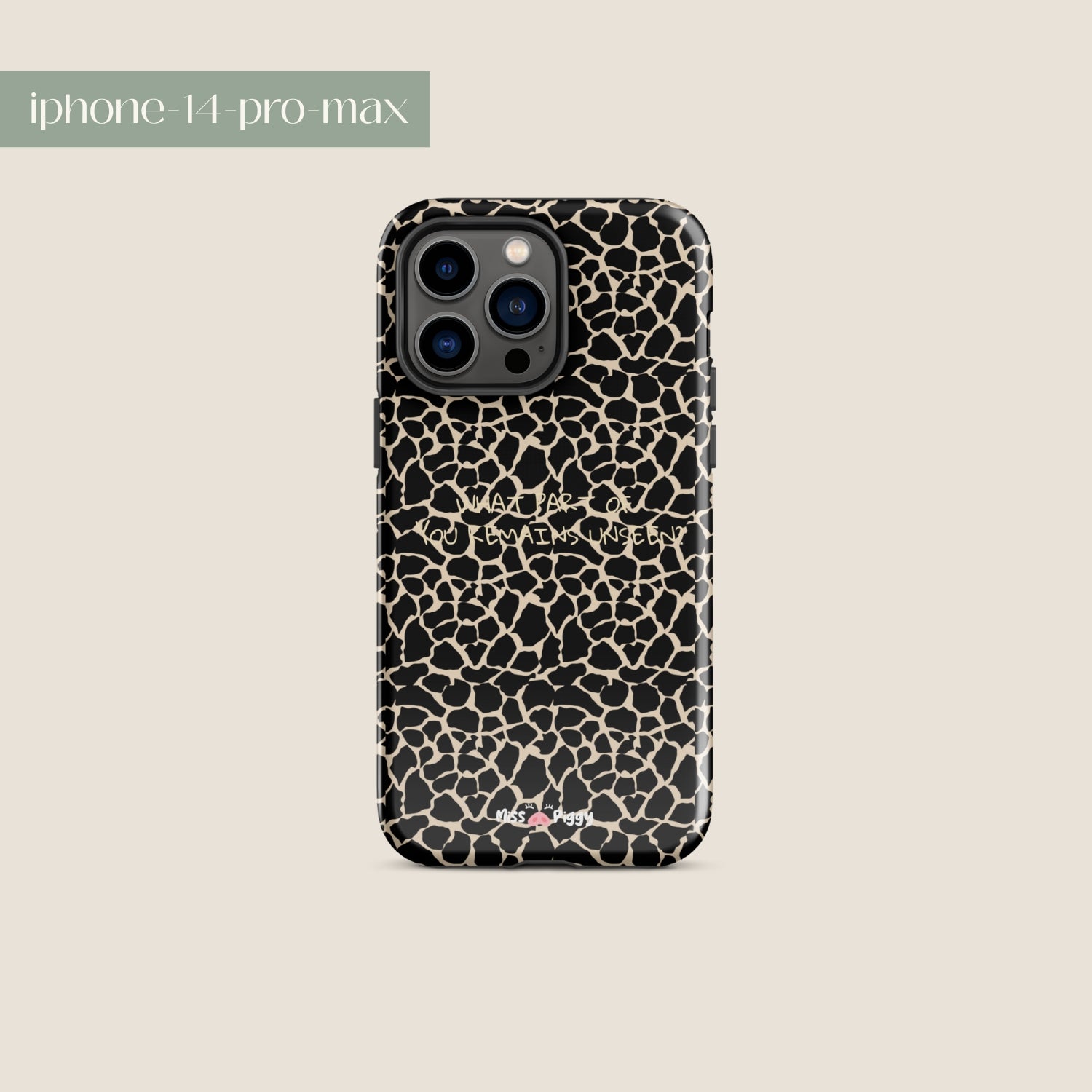 UNSEEN phone case by Miss Piggy – cover for iPhone from Soulwear capsule