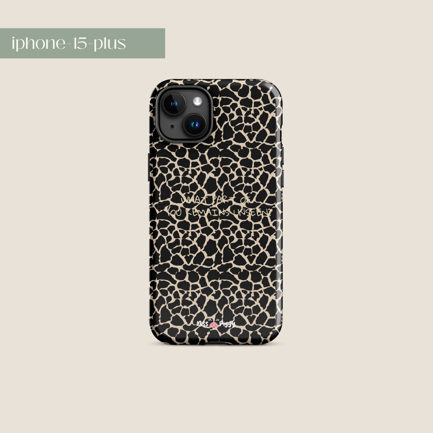 UNSEEN phone case by Miss Piggy – cover for iPhone from Soulwear capsule