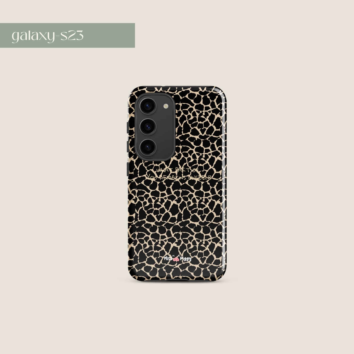 UNSEEN phone case by Miss Piggy – design for Samsung, part of Soulwear capsule