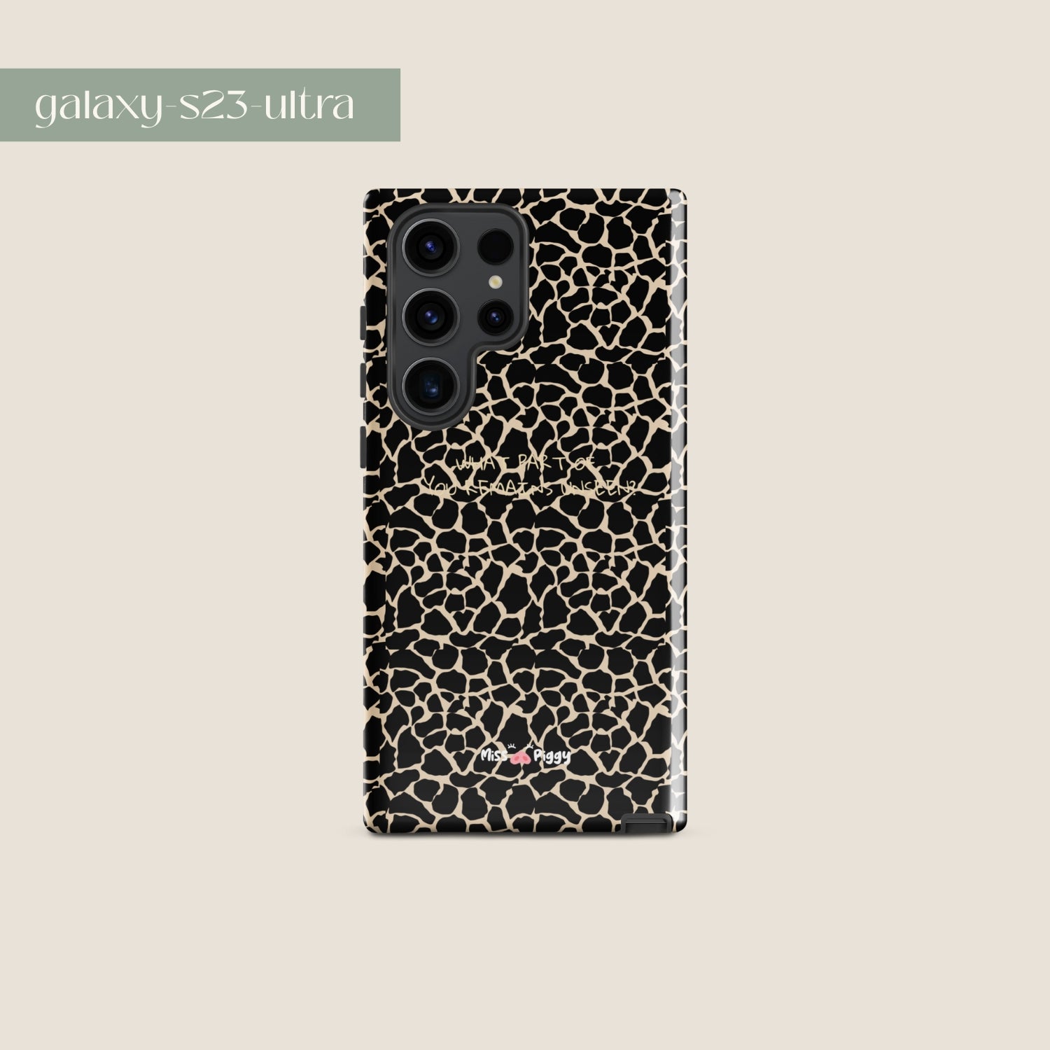 UNSEEN phone case by Miss Piggy – design for Samsung, part of Soulwear capsule