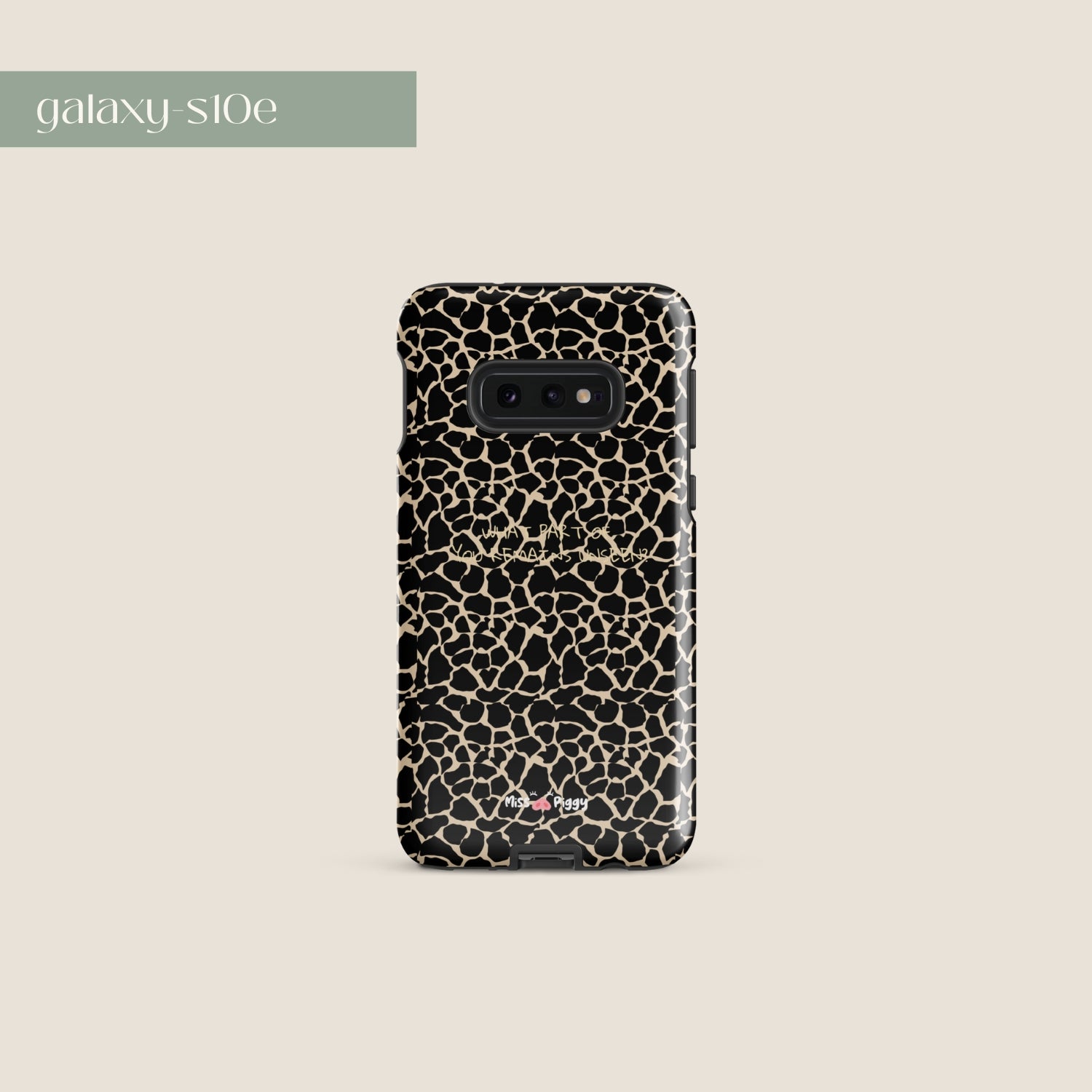 UNSEEN phone case by Miss Piggy – design for Samsung, part of Soulwear capsule
